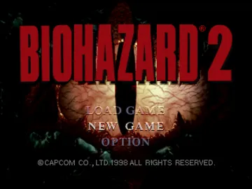 Biohazard 2 (JP) screen shot title